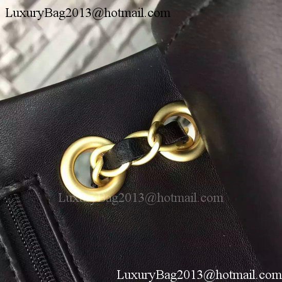 Chanel 2.55 Series Flap Bag Black Sheepskin Leather A06375 Gold Chanel 2.55 Series Flap Bag Black Sheepskin Leather A06375 Gold