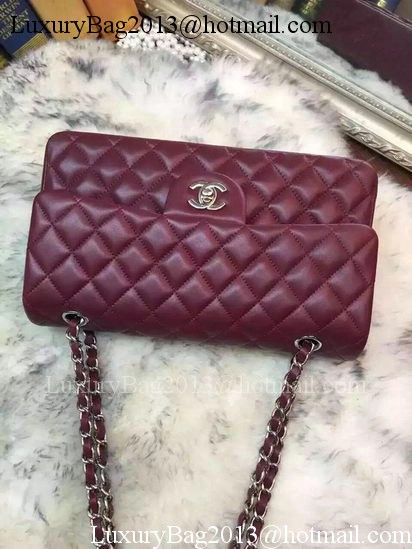 Chanel 2.55 Series Flap Bag Original Sheepskin Leather A09765 Burgundy Chanel 2.55 Series Flap Bag Original Sheepskin Leather A09765 Burgundy