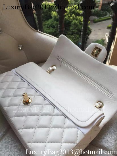 Chanel 2.55 Series Flap Bag White Original Leather A01112 Gold Chanel 2.55 Series Flap Bag White Original Leather A01112 Gold