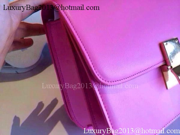 Celine Classic Box Flap Bag Calfskin Leather C2263 Pink Celine Classic Box Flap Bag Calfskin Leather C2263 Pink