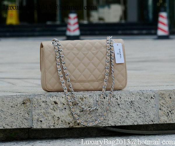 Chanel 2.55 Series Flap Bag Apricot Cannage Pattern A1112 Silver Chanel 2.55 Series Flap Bag Apricot Cannage Pattern A1112 Silver