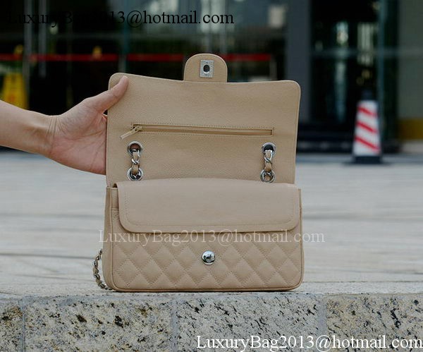 Chanel 2.55 Series Flap Bag Apricot Cannage Pattern A1112 Silver Chanel 2.55 Series Flap Bag Apricot Cannage Pattern A1112 Silver