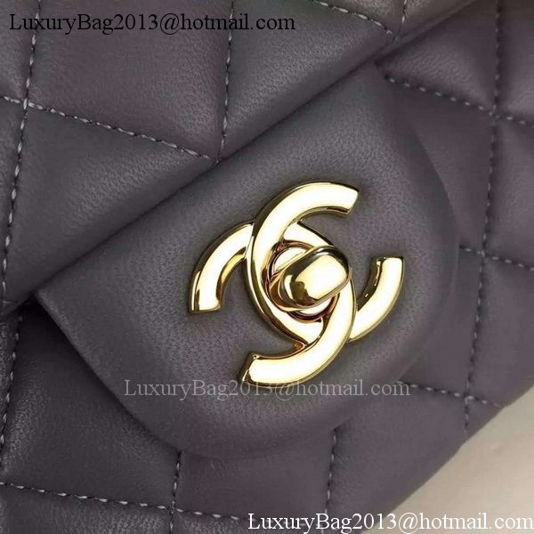 Chanel 2.55 Series Flap Bag Lambskin Leather A5024 Grey Chanel 2.55 Series Flap Bag Lambskin Leather A5024 Grey