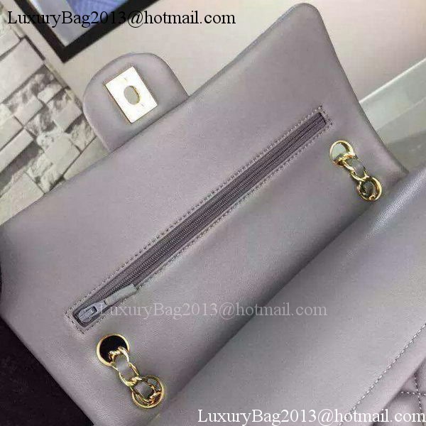 Chanel 2.55 Series Flap Bag Lambskin Leather A5024 Grey Chanel 2.55 Series Flap Bag Lambskin Leather A5024 Grey