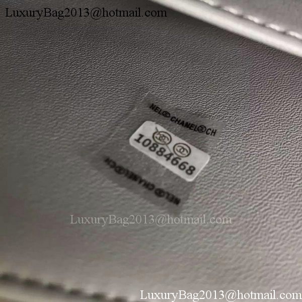 Chanel 2.55 Series Flap Bag Lambskin Leather A5024 Grey Chanel 2.55 Series Flap Bag Lambskin Leather A5024 Grey