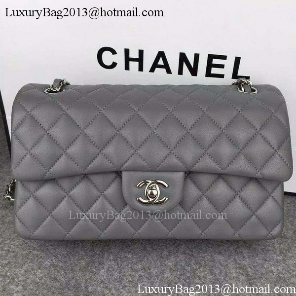 Chanel 2.55 Series Flap Bag Lambskin Leather A5024 Grey Chanel 2.55 Series Flap Bag Lambskin Leather A5024 Grey