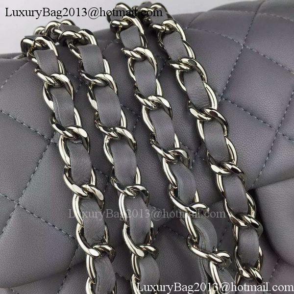 Chanel 2.55 Series Flap Bag Lambskin Leather A5024 Grey Chanel 2.55 Series Flap Bag Lambskin Leather A5024 Grey