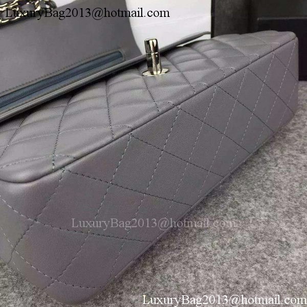 Chanel 2.55 Series Flap Bag Lambskin Leather A5024 Grey Chanel 2.55 Series Flap Bag Lambskin Leather A5024 Grey