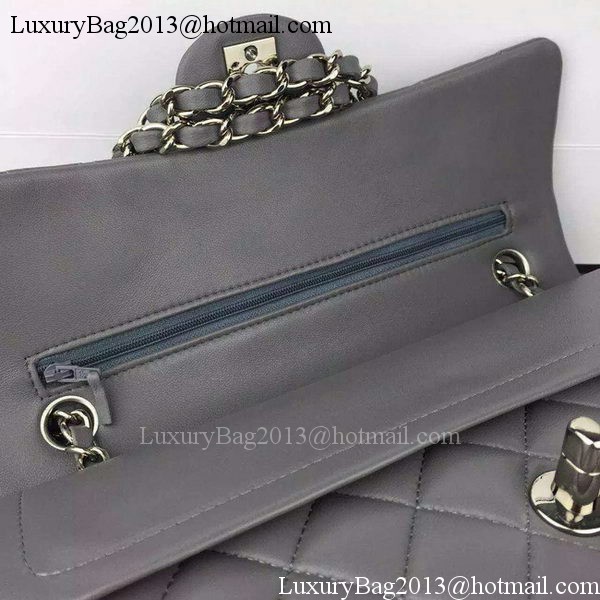 Chanel 2.55 Series Flap Bag Lambskin Leather A5024 Grey Chanel 2.55 Series Flap Bag Lambskin Leather A5024 Grey