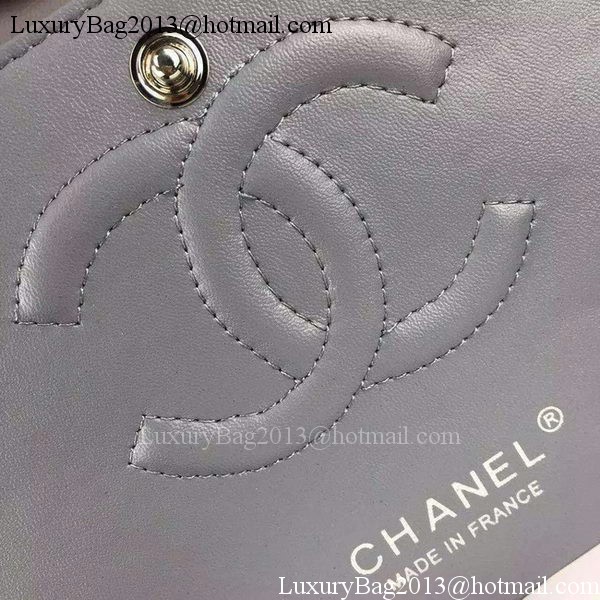 Chanel 2.55 Series Flap Bag Lambskin Leather A5024 Grey Chanel 2.55 Series Flap Bag Lambskin Leather A5024 Grey