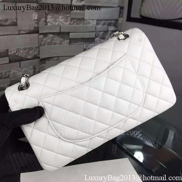 Chanel 2.55 Series Flap Bag Lambskin Leather A5024 White Chanel 2.55 Series Flap Bag Lambskin Leather A5024 White