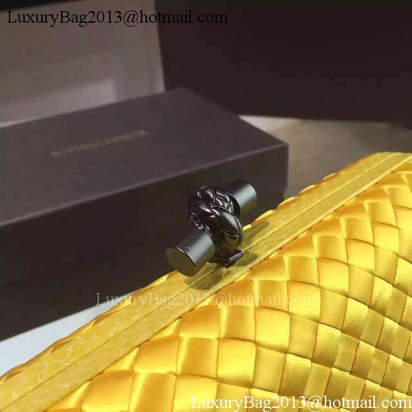Bottega Veneta STRETCH Knot Sheepskin Leather Clutch BV8651 Yellow Bottega Veneta STRETCH Knot Sheepskin Leather Clutch BV8651 Yellow