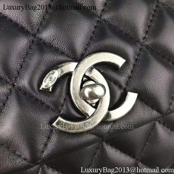 Chanel Shoulder Tote Bag Original Calfskin Leather A7775 Black Chanel Shoulder Tote Bag Original Calfskin Leather A7775 Black