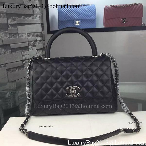 Chanel Shoulder Tote Bag Original Calfskin Leather A7776 Black Chanel Shoulder Tote Bag Original Calfskin Leather A7776 Black