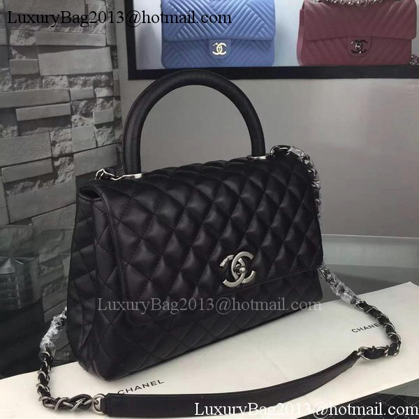 Chanel Shoulder Tote Bag Original Calfskin Leather A7776 Black Chanel Shoulder Tote Bag Original Calfskin Leather A7776 Black