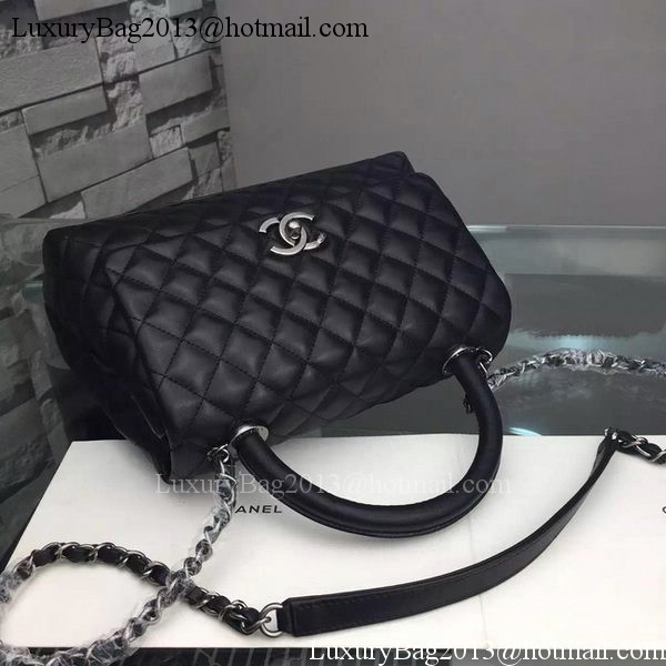 Chanel Shoulder Tote Bag Original Calfskin Leather A7776 Black Chanel Shoulder Tote Bag Original Calfskin Leather A7776 Black