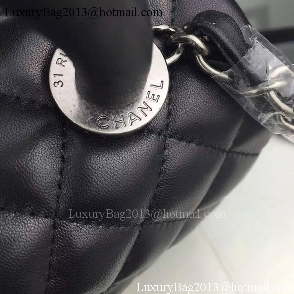 Chanel Shoulder Tote Bag Original Calfskin Leather A7776 Black Chanel Shoulder Tote Bag Original Calfskin Leather A7776 Black