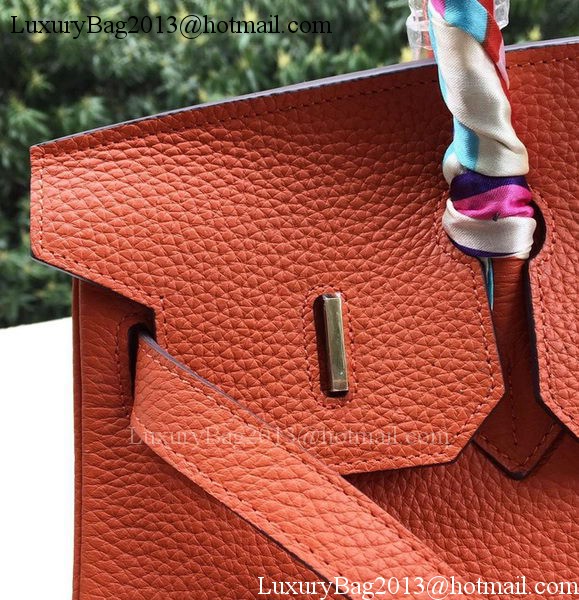 Hermes Birkin 35CM Tote Bag Orange Calfskin Leather BK35 Gold Hermes Birkin 35CM Tote Bag Orange Calfskin Leather BK35 Gold