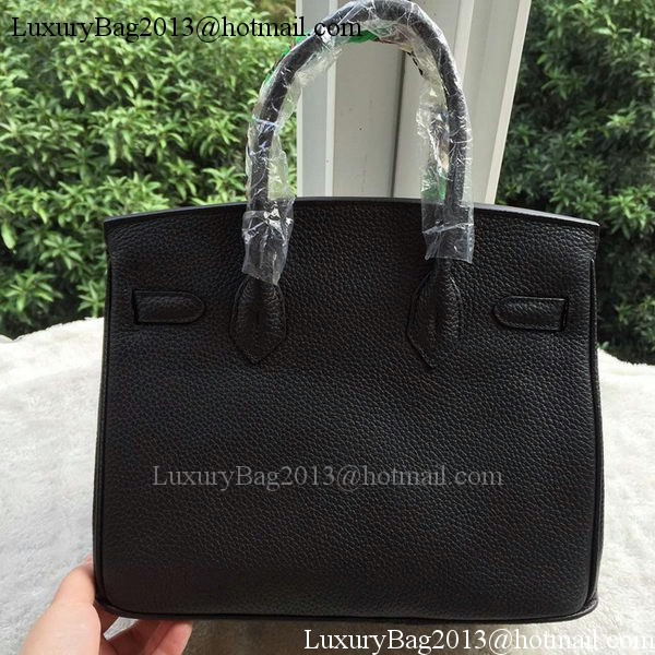 Hermes Birkin 30CM Tote Bags Black Calfskin Leather BK30 Gold Hermes Birkin 30CM Tote Bags Black Calfskin Leather BK30 Gold
