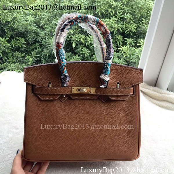 Hermes Birkin 30CM Tote Bags Brown Calfskin Leather BK30 Gold Hermes Birkin 30CM Tote Bags Brown Calfskin Leather BK30 Gold