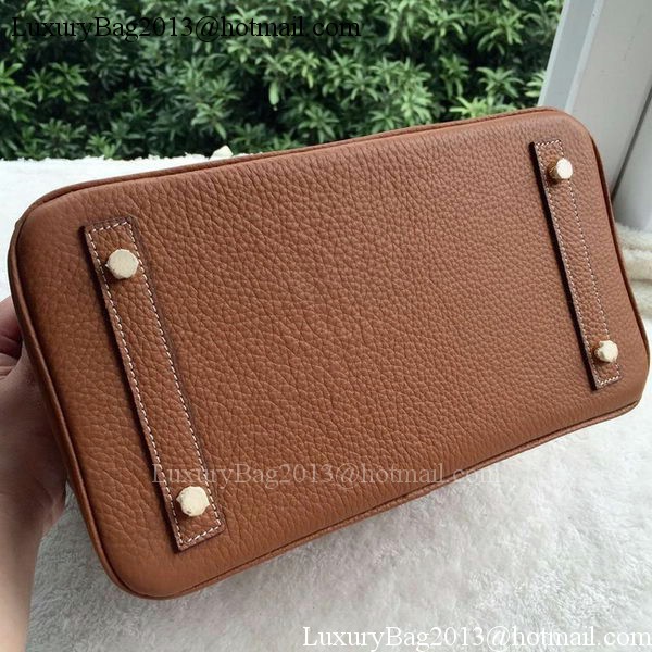 Hermes Birkin 30CM Tote Bags Brown Calfskin Leather BK30 Gold Hermes Birkin 30CM Tote Bags Brown Calfskin Leather BK30 Gold
