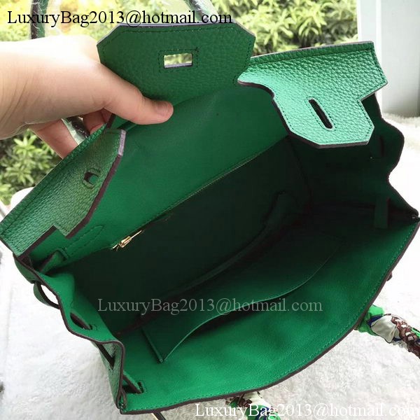 Hermes Birkin 30CM Tote Bags Green Calfskin Leather BK30 Gold Hermes Birkin 30CM Tote Bags Green Calfskin Leather BK30 Gold
