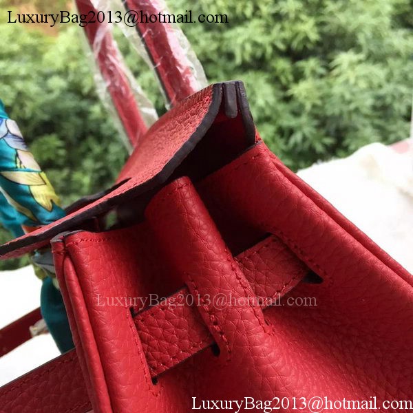 Hermes Birkin 30CM Tote Bags Red Calfskin Leather BK30 Gold Hermes Birkin 30CM Tote Bags Red Calfskin Leather BK30 Gold