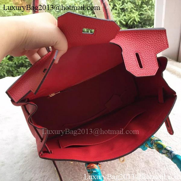Hermes Birkin 30CM Tote Bags Red Calfskin Leather BK30 Gold Hermes Birkin 30CM Tote Bags Red Calfskin Leather BK30 Gold