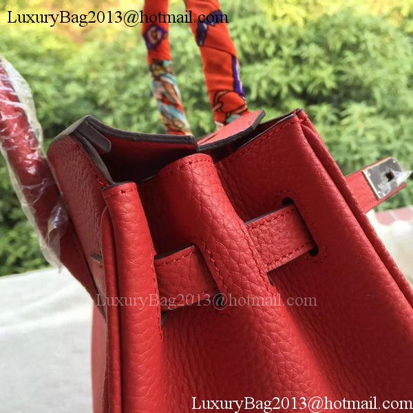 Hermes Birkin 30CM Tote Bags Red Calfskin Leather BK30 Silver Hermes Birkin 30CM Tote Bags Red Calfskin Leather BK30 Silver