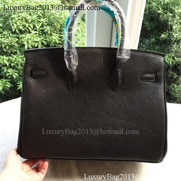 Hermes Birkin 35CM Tote Bag Black Litchi Leather BK35 Silver Hermes Birkin 35CM Tote Bag Black Litchi Leather BK35 Silver