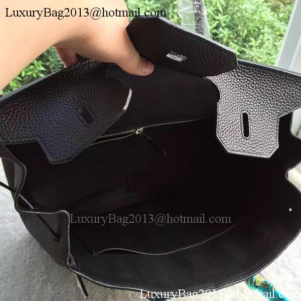 Hermes Birkin 35CM Tote Bag Black Litchi Leather BK35 Silver Hermes Birkin 35CM Tote Bag Black Litchi Leather BK35 Silver