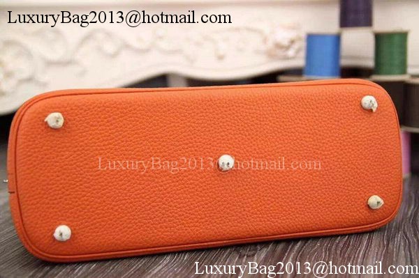 Hermes Bolide 37CM Calfskin Leather Tote Bag B1004 Orange Hermes Bolide 37CM Calfskin Leather Tote Bag B1004 Orange