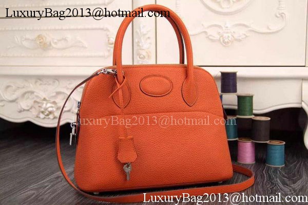 Hermes Bolide 37CM Calfskin Leather Tote Bag B1004 Orange Hermes Bolide 37CM Calfskin Leather Tote Bag B1004 Orange