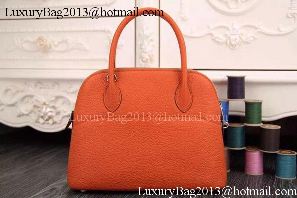 Hermes Bolide 37CM Calfskin Leather Tote Bag B1004 Orange Hermes Bolide 37CM Calfskin Leather Tote Bag B1004 Orange