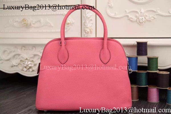 Hermes Bolide 37CM Calfskin Leather Tote Bag B1004 Pink Hermes Bolide 37CM Calfskin Leather Tote Bag B1004 Pink