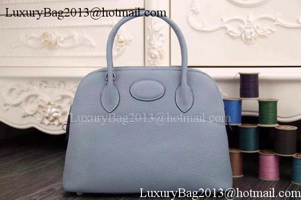Hermes Bolide 37CM Calfskin Leather Tote Bag B1004 SkyBlue Hermes Bolide 37CM Calfskin Leather Tote Bag B1004 SkyBlue