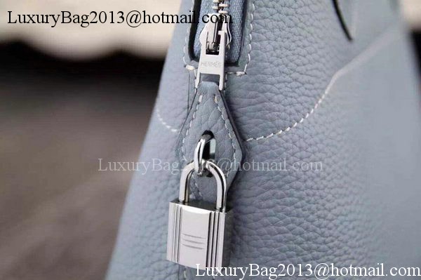 Hermes Bolide 37CM Calfskin Leather Tote Bag B1004 SkyBlue Hermes Bolide 37CM Calfskin Leather Tote Bag B1004 SkyBlue