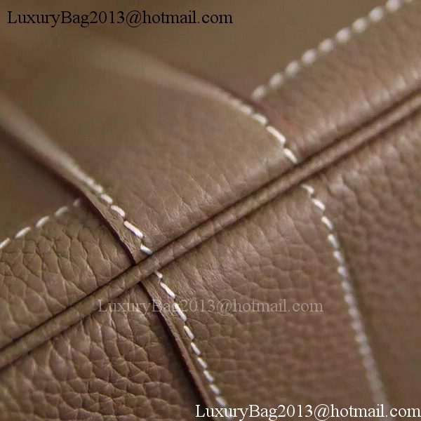 Hermes Garden Party 36cm 30cm Tote Bag Original Leather Grey Hermes Garden Party 36cm 30cm Tote Bag Original Leather Grey