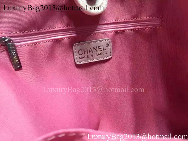 Chanel Large Canvas Tote Shopping Bag A5002 Pink Chanel Large Canvas Tote Shopping Bag A5002 Pink