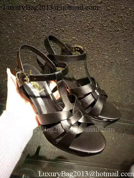 Yves Saint Laurent 20mm Platform 130mm Sandal YSL305 Black Yves Saint Laurent 20mm Platform 130mm Sandal YSL305 Black