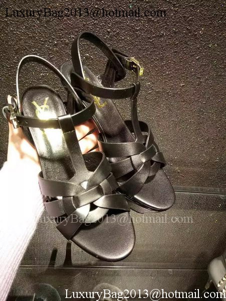 Yves Saint Laurent 20mm Platform 130mm Sandal YSL305 Black Yves Saint Laurent 20mm Platform 130mm Sandal YSL305 Black