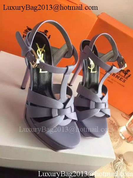 Yves Saint Laurent 20mm Platform 130mm Sandal YSL305 Light Blue Yves Saint Laurent 20mm Platform 130mm Sandal YSL305 Light Blue