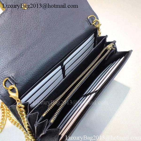 Gucci GG Marmont Leather mini Chain Bag 401232 Black Gucci GG Marmont Leather mini Chain Bag 401232 Black