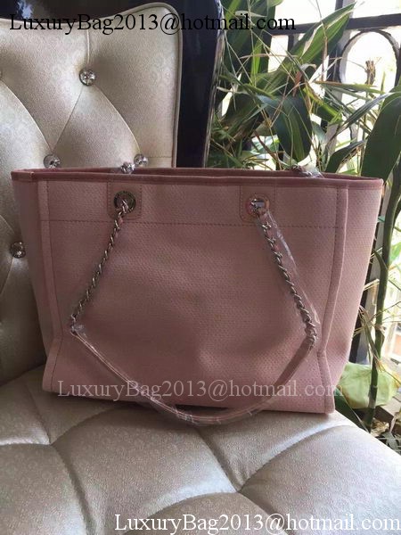 Chanel Medium Canvas Tote Shopping Bag A1679M Pink Chanel Medium Canvas Tote Shopping Bag A1679M Pink