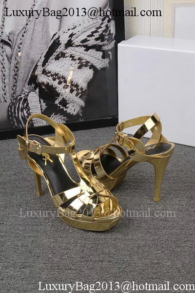 Yves Saint Laurent 100mm Sandal YSL293 Gold Yves Saint Laurent 100mm Sandal YSL293 Gold
