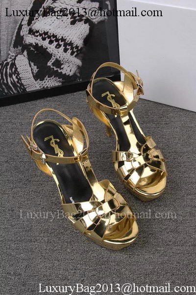 Yves Saint Laurent 100mm Sandal YSL293 Gold Yves Saint Laurent 100mm Sandal YSL293 Gold