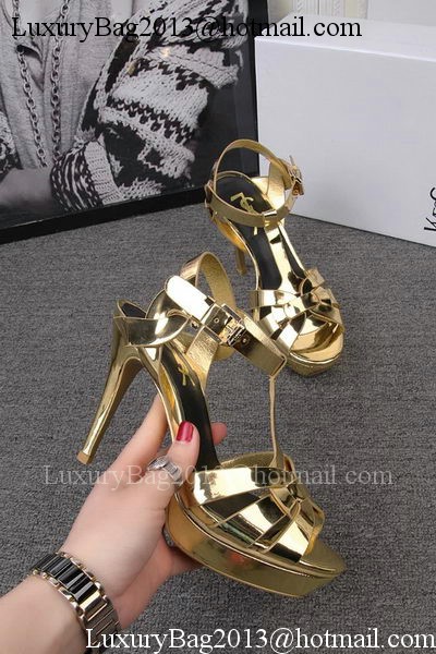 Yves Saint Laurent 100mm Sandal YSL293 Gold Yves Saint Laurent 100mm Sandal YSL293 Gold