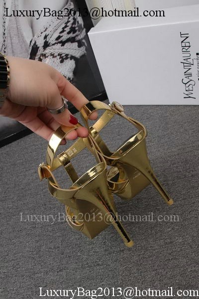 Yves Saint Laurent 100mm Sandal YSL293 Gold Yves Saint Laurent 100mm Sandal YSL293 Gold
