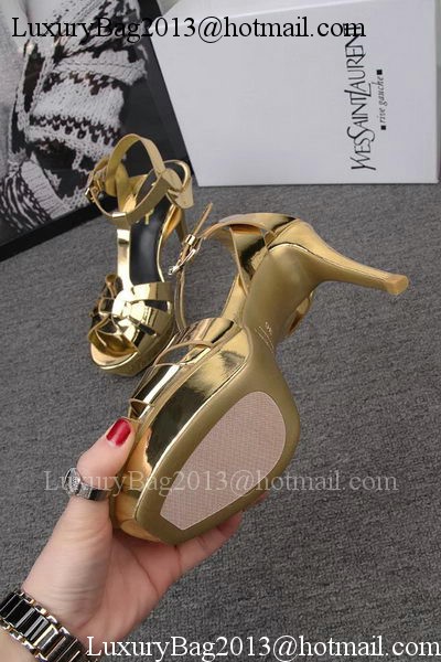 Yves Saint Laurent 100mm Sandal YSL293 Gold Yves Saint Laurent 100mm Sandal YSL293 Gold