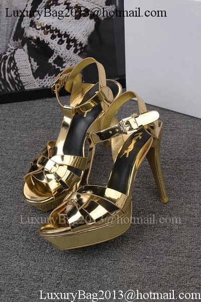 Yves Saint Laurent 100mm Sandal YSL293 Gold Yves Saint Laurent 100mm Sandal YSL293 Gold